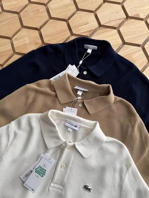 F032761夏季新款百搭短袖Polo领排汗吸湿立体裁剪针织衫 商品图1