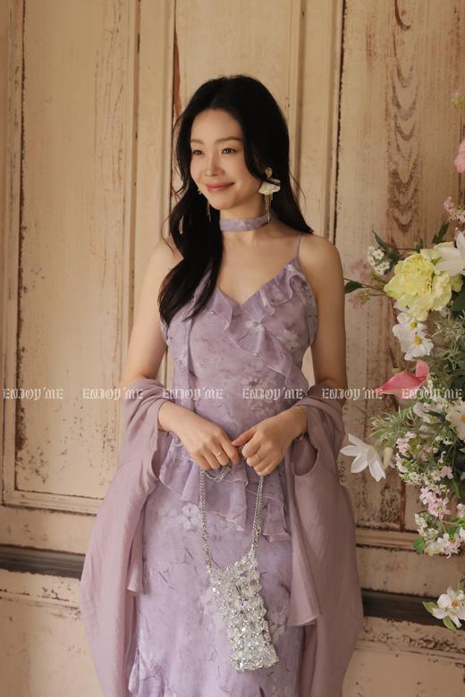 【门店同款】ENJOY夏季繁花照影荷叶边长裙 170497806 商品图4