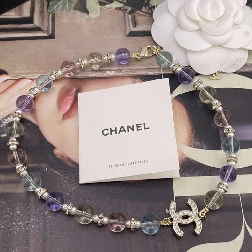 HD17 香奈儿 琉璃彩珠双c项链 商品图3