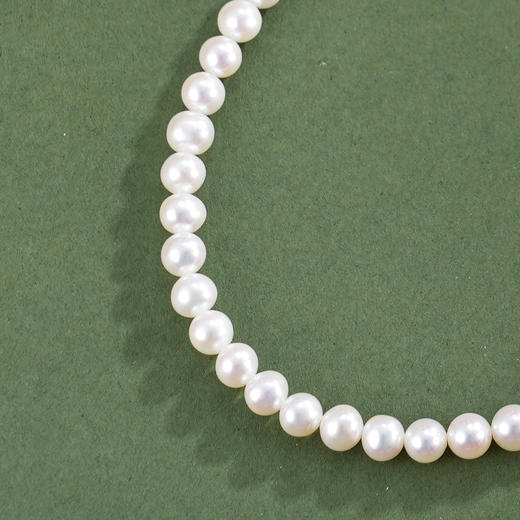 子佩集银S925珍珠惜王妃项链【ZXLY4.5-5MM】珠串2602 商品图2