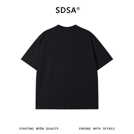 SDSA男装2026新款高贵轻奢美式潮牌印花字母圆领短袖T恤百搭宽松 商品图1