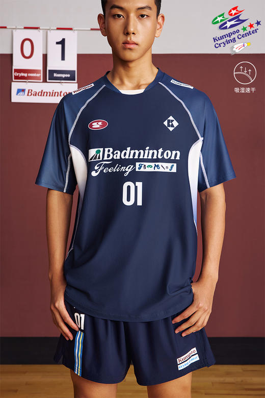 CryingCenterx薰风联名2.0吸湿速干男女款中性羽毛球休闲赛服 商品图3
