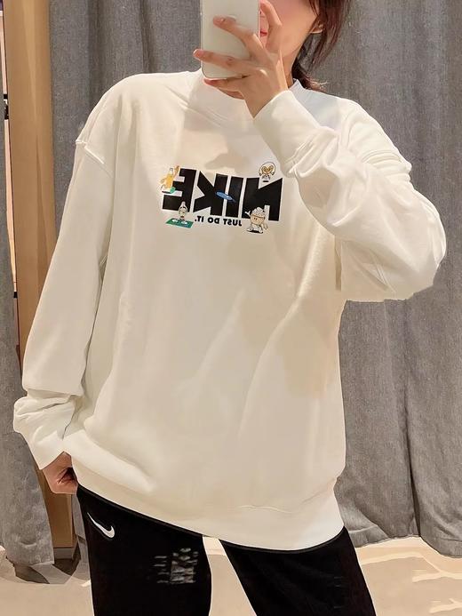 F032727春秋季新款休闲百搭胸前趣味图案户外休闲情侣长袖卫衣 商品图10