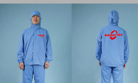 重庆工厂用分体食品服，蓝色，XL码/套，26B