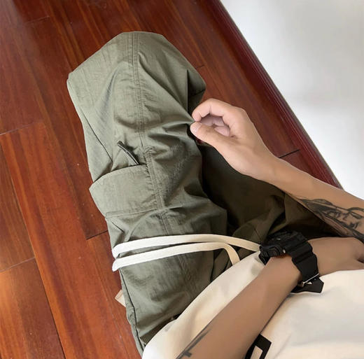 冰丝美式速干裤冰感工装裤直筒显瘦吸汗防水男裤休闲 商品图5