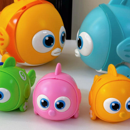 🔥39.9抢到全能电动磁吸溜溜鱼🐟~ 练抬头学爬行玩钓鱼耍叠乐 灯光音乐超治愈 一套玩具三种玩法乐疯了！ 商品图6