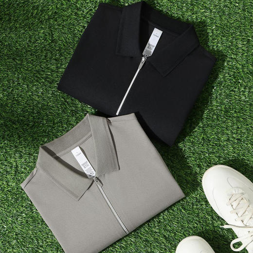 40支索罗娜冰感时尚百搭商务休闲经典纯色短袖polo衫   HLS-GS82051# 商品图2