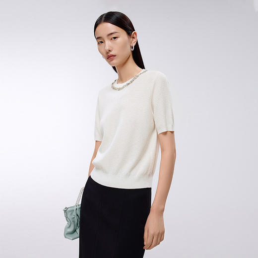 朗姿LANCY 女装针织T桖LSJK03KPR779 商品图2