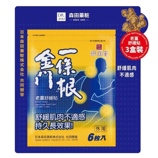金门一条根老姜纾缓贴 6片 商品图0