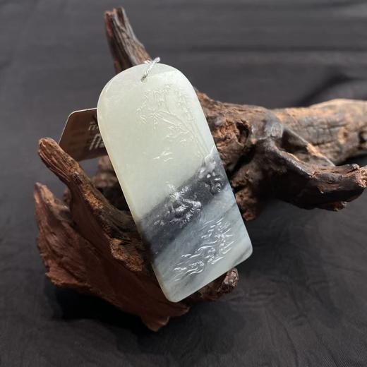 【快抱】【于田产和田玉子料山水挂件 59*29】出证书，发货1~5天，48小时鉴赏期 商品图3