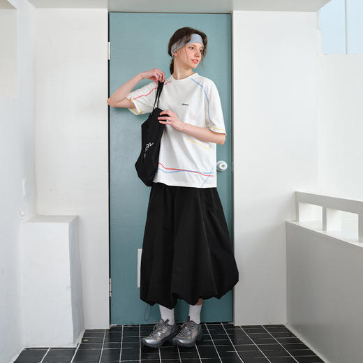 714street凉感防晒设计感花苞半身裙女夏季新款百搭休闲A字工装裙 商品图4