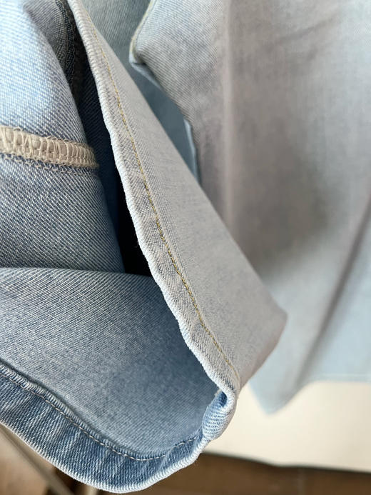 【可以跑步的牛仔裤】噢蜜ooomeooo梨形天敌九分牛仔裤 商品图13