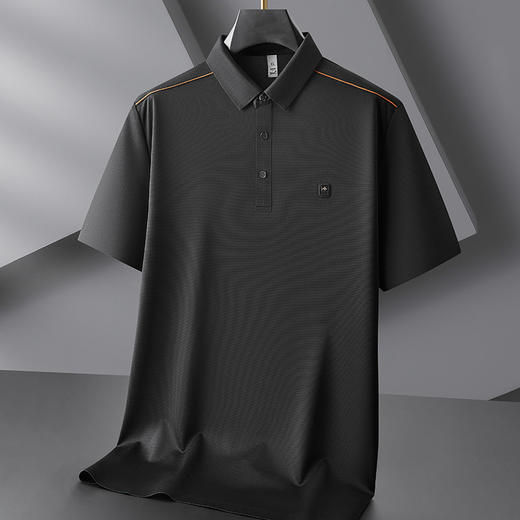 【DDP】大依优型大码男装夏季冰丝短袖POLO衫高弹力商务休闲透气上衣T恤 商品图1