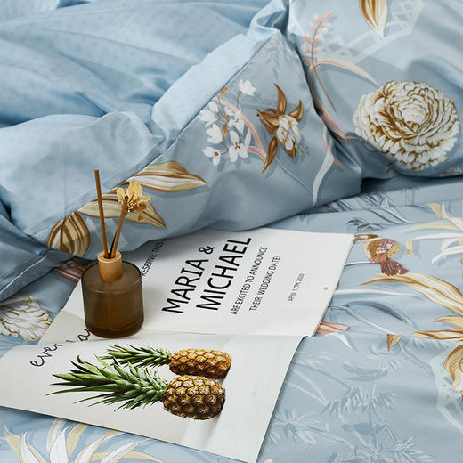 富安娜 纯棉四件套-竹影阑珊 商品图2