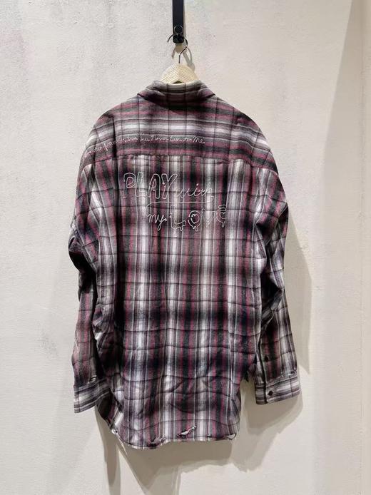 男款格纹长袖衬衫FE019 商品图1