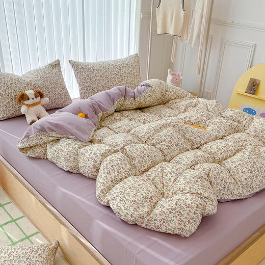 萌可兔 春夏款小布袋四件套 ins风 超柔古法水洗仿云感棉 A类母婴级 10款可选 商品图12