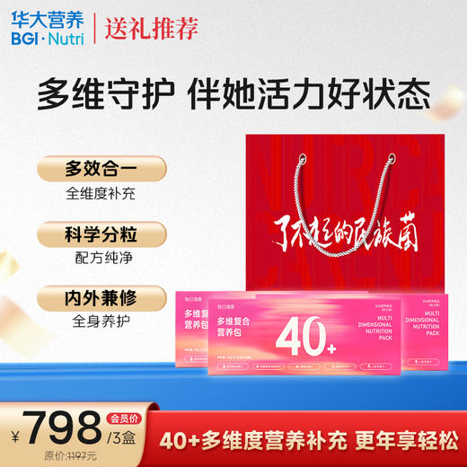 【送礼推荐】【每日清晨·多维复合营养包】多维度营养补充，每日轻松一袋，守护40+健康无忧，年轻每一天（30袋/盒） 商品图0