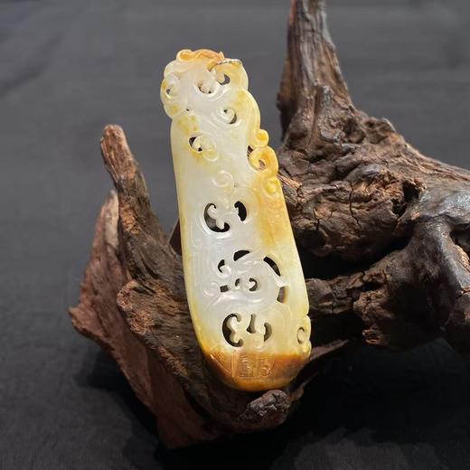 【快抱】【于田产和田玉子料龙凤呈祥挂件 61*20】出证书，发货1~5天，48小时鉴赏期 商品图2