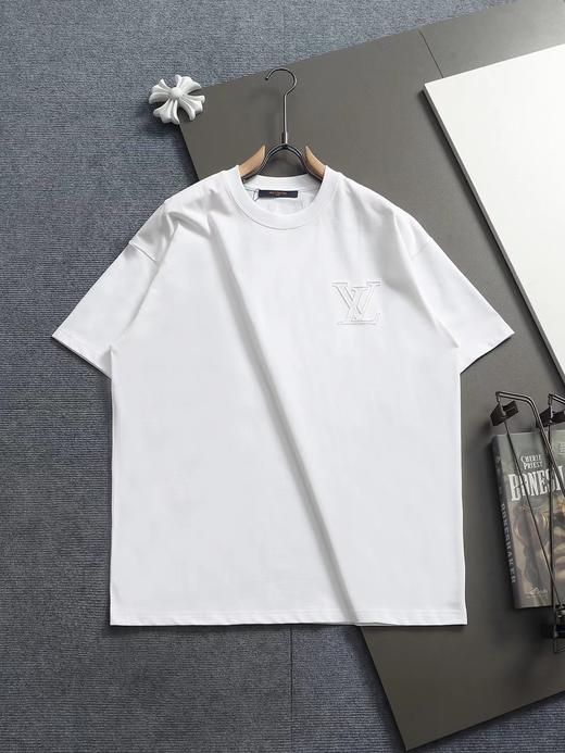 F032757春夏新款工艺烧花磨破LOGO休闲百搭日常通勤短袖 商品图0