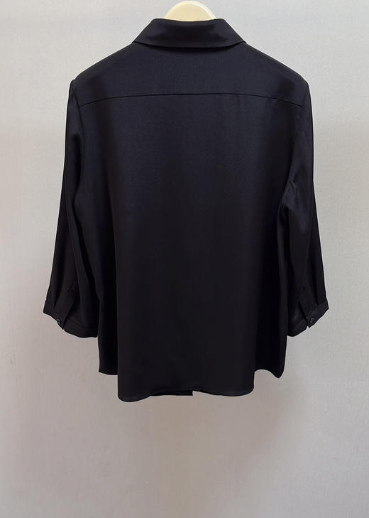 327-2 绝杀亏清 小禾七分袖 真丝弹力重绉 翻领衬衫 通勤一级棒👍 商品图14