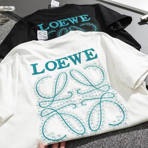 F032702早春新款男女同款纯棉水洗面料万针刺绣圆领短袖T恤 商品图8