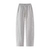 F0327116简约松弛感阔腿运动裤女抽绳垂感休闲裤直筒卫裤 商品缩略图1