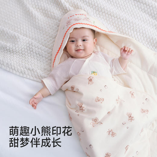 【商场同款】英氏婴儿抱被新生儿包单宝宝四季通用10A抗菌抱毯 商品图4