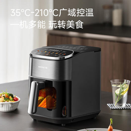 九阳AI煽烤空气炸锅双热源可视不翻面5.5L蒸烤箱一体多功能电炸锅 商品图6