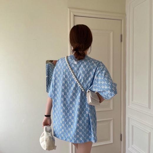 MLB钻石满印刺绣标圆领情侣短袖 MLB1191 商品图10