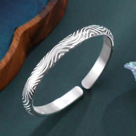 子佩集S999手工银【月华疏影】手镯【55031103】原创设计