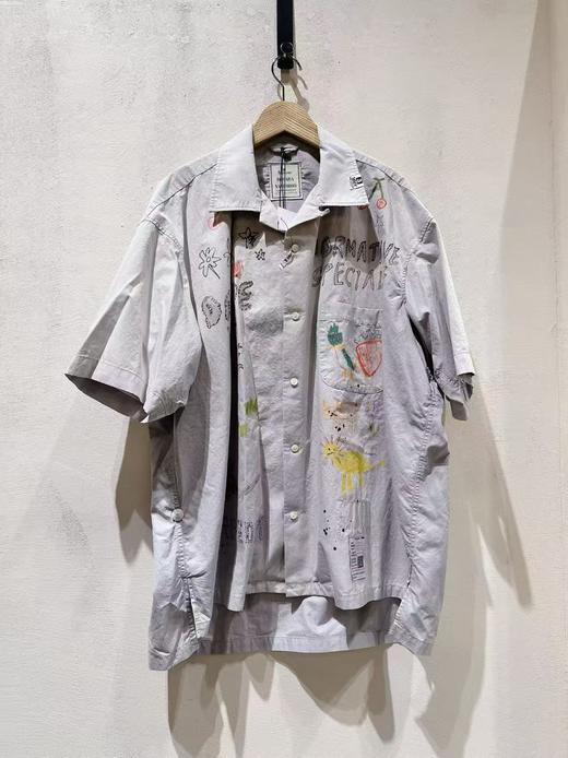 男款涂鸦短袖衬衫ba019 商品图0