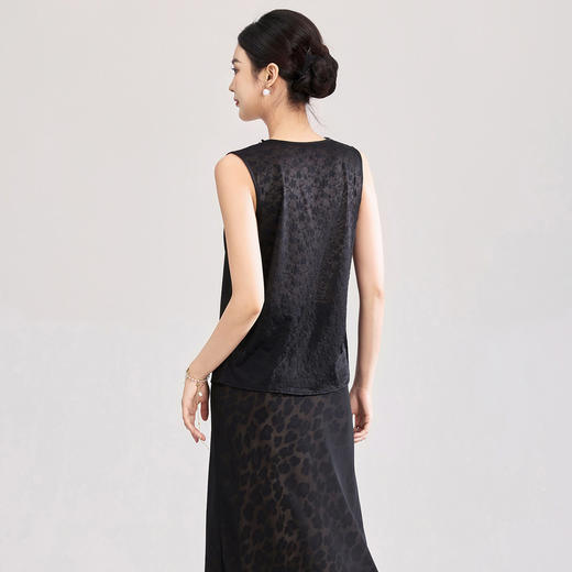 「高货wl」全新升级【铂金会员174/天猫229/差价55】(03000)洛诗琳法式重工蕾丝背心女2026夏季新款百搭钉珠无袖上衣 商品图2