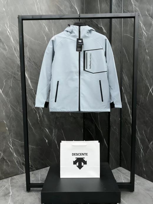 F032726春款户外休闲男士防泼水运动健身梭织连帽冲锋衣外套 商品图2