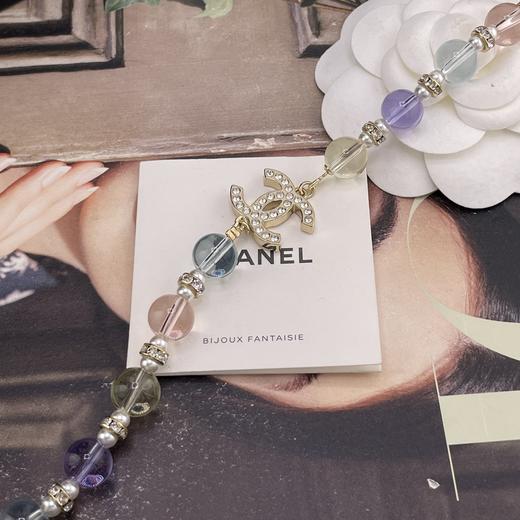 HD17 香奈儿 琉璃彩珠双c项链 商品图8