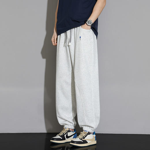 【DYF】大依优型大码男装春季束脚休闲长裤潮流直筒运棉质气卫裤300斤 商品图3