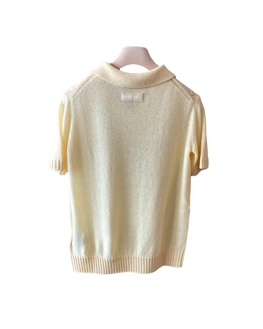 女款羊绒针织短袖POLO衫ji017 商品图1