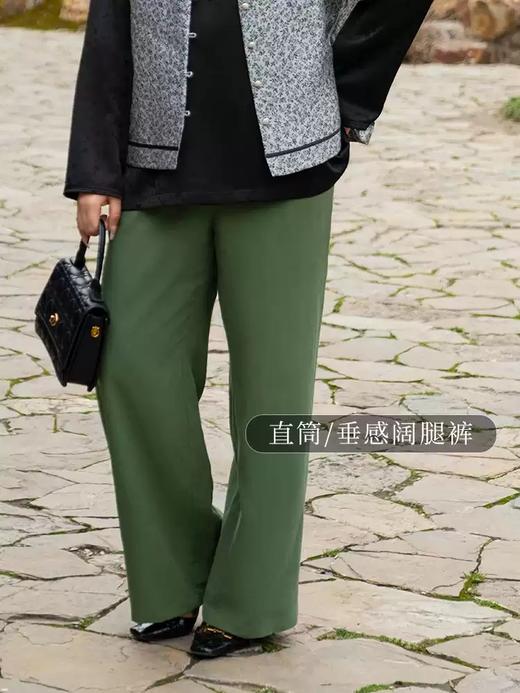 【群内福利】【天丝亚麻裤】很好遮住腿部肉肉，线条顺直流畅不肥大天丝亚麻在上身时能感受到有量感的垂坠体感清爽舒畅，轻盈吸汗而不粘身 商品图2