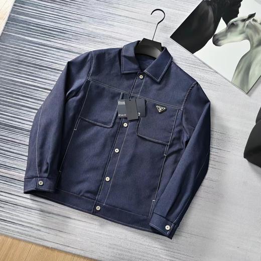 F032736春季新款简约时尚百搭男士潮流时尚休闲牛仔长袖外套 商品图5