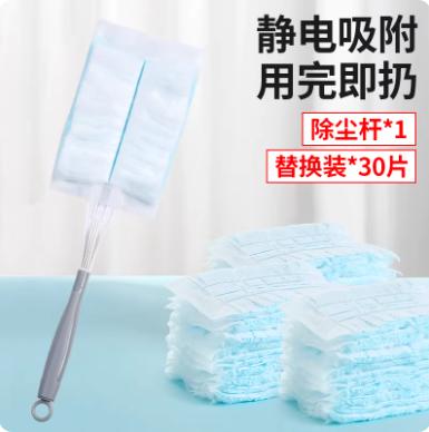 开业物料-短柄除尘杆1个+替换装30片 商品图0
