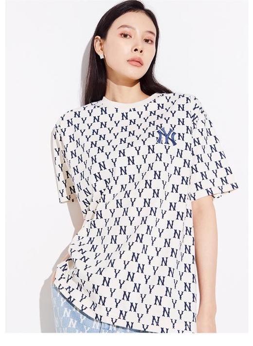 MLB钻石满印刺绣标圆领情侣短袖 MLB1191 商品图8