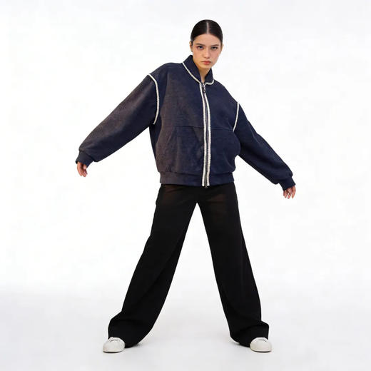 Schenvega情侣小香风大牌平替棒球服｜小香格纹路细腻又高级，低调中透着贵气感 商品图8