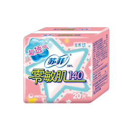 苏菲 零敏肌丝薄护垫卫生巾140mm20片*1包 JS20P-1BS