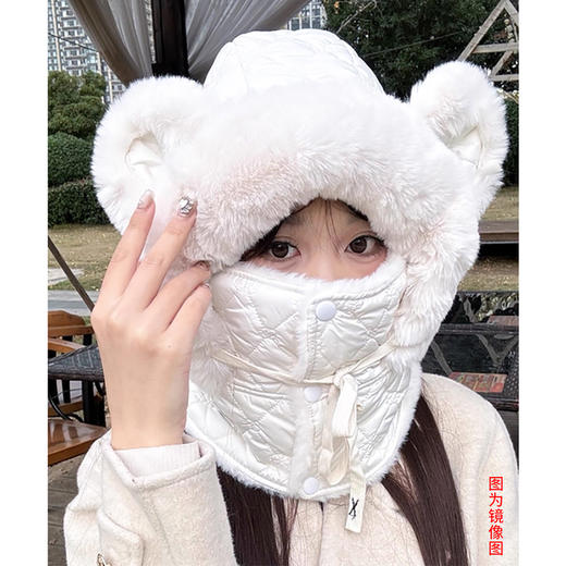 裁缝学苑AS655加绒加厚雷锋帽子纸样女装保暖防寒骑行包头帽样板 商品图5