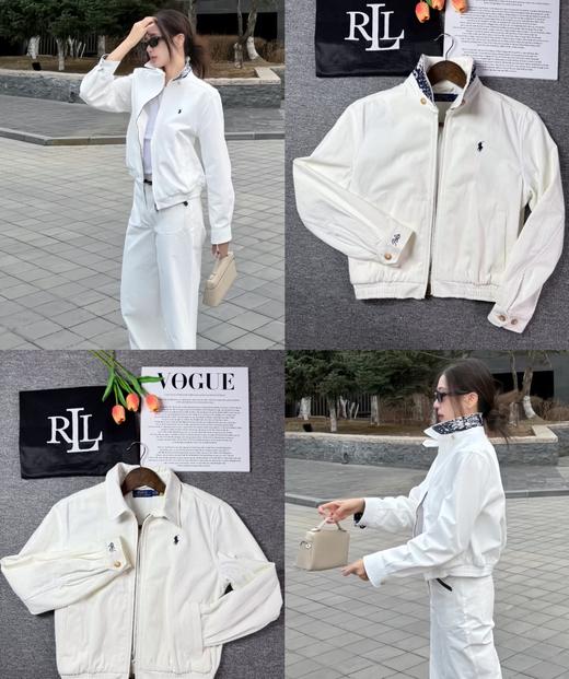 拉夫新款新撞色领刺绣棒球夹克 商品图0