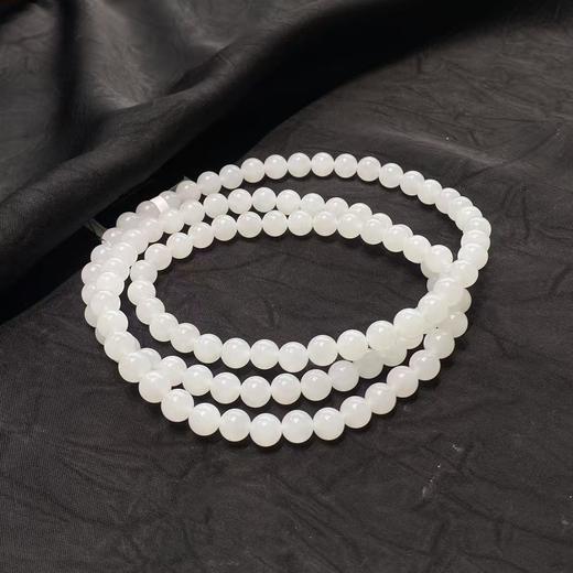 【快抱】【于田产和田玉95料7mm圆珠项链】出证书，发货1~5天，48小时鉴赏期 商品图1