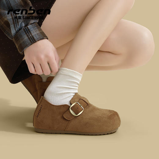 分销【人本春季鞋】人本鞋女2026春季新款小个子内增高全包学生运动软底轻便女鞋 RB-60092832 商品图5