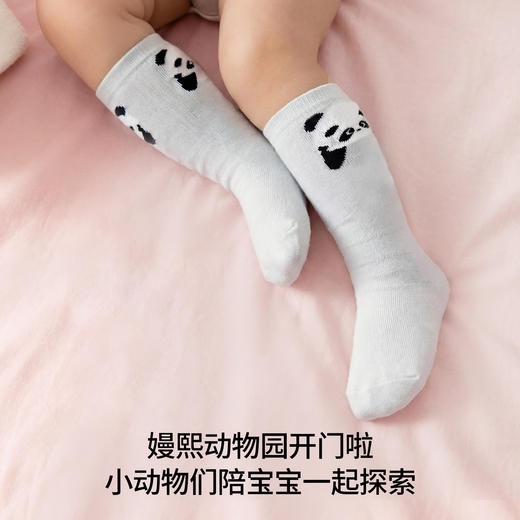 【婴童服配】嫚熙婴儿袜子不勒腿长袜新生儿宝宝长筒袜男女儿童过膝袜 商品图4
