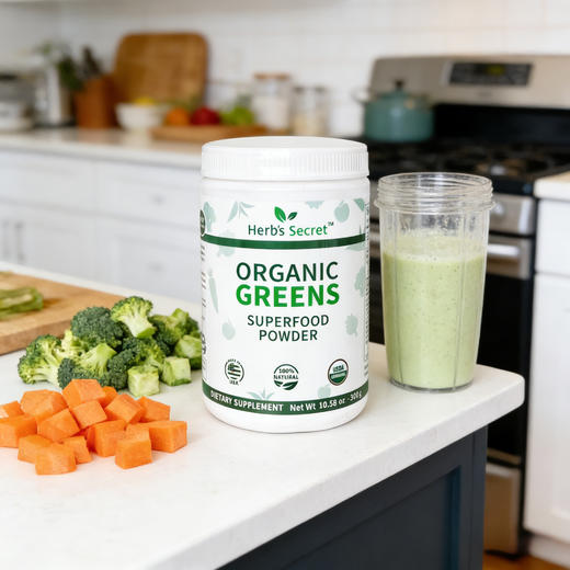 美国Herb’s Secret  SuperFood有機蔬果粉绿粉 300g 商品图5