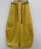 NC松紧腰配腰带弯刀休闲裤60110（黄）夏季962010260321 商品缩略图0