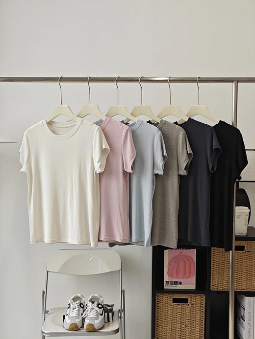 【六色可选】耐尔 天丝羊毛圆领T恤 商品图10